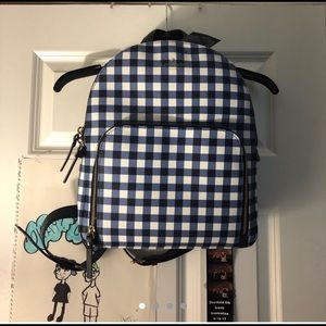 Limited Kate Spade NWT gingham backpack!